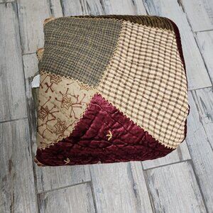 Quilt King Size 95 X 96 Floral Plaid Patchwork Linen Source